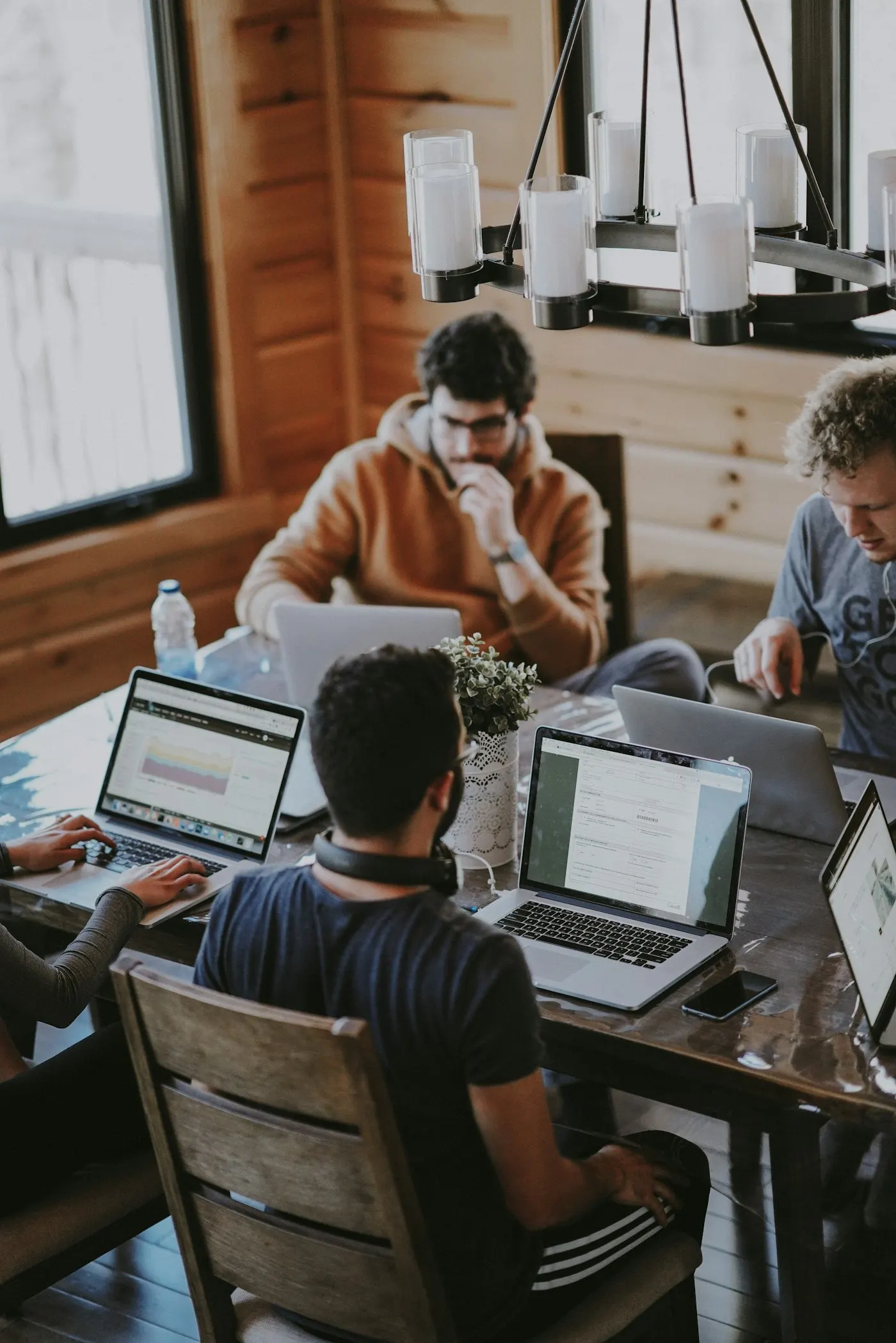 Equipe developpeurs travail : Portail client
